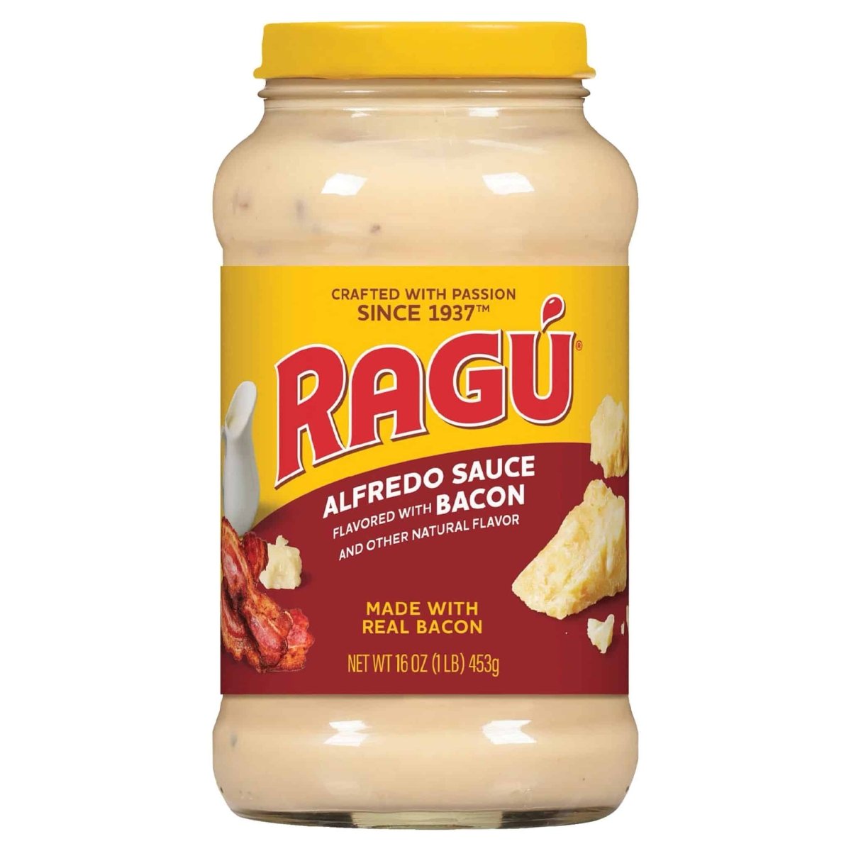 RAGU SALSA ALFREDO C/ BACON 16 OZ - SUPERMIX
