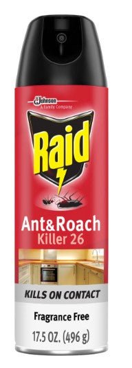 RAID ANT & ROACH FRAGANCE FREE 17.5 OZ - SUPERMIX