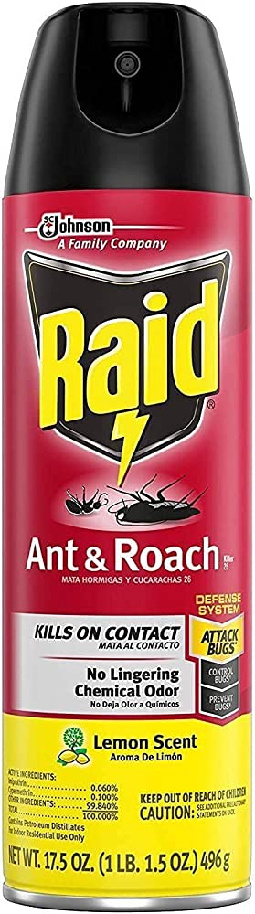 RAID ANT & ROACH LEMON 17.5 OZ - SUPERMIX