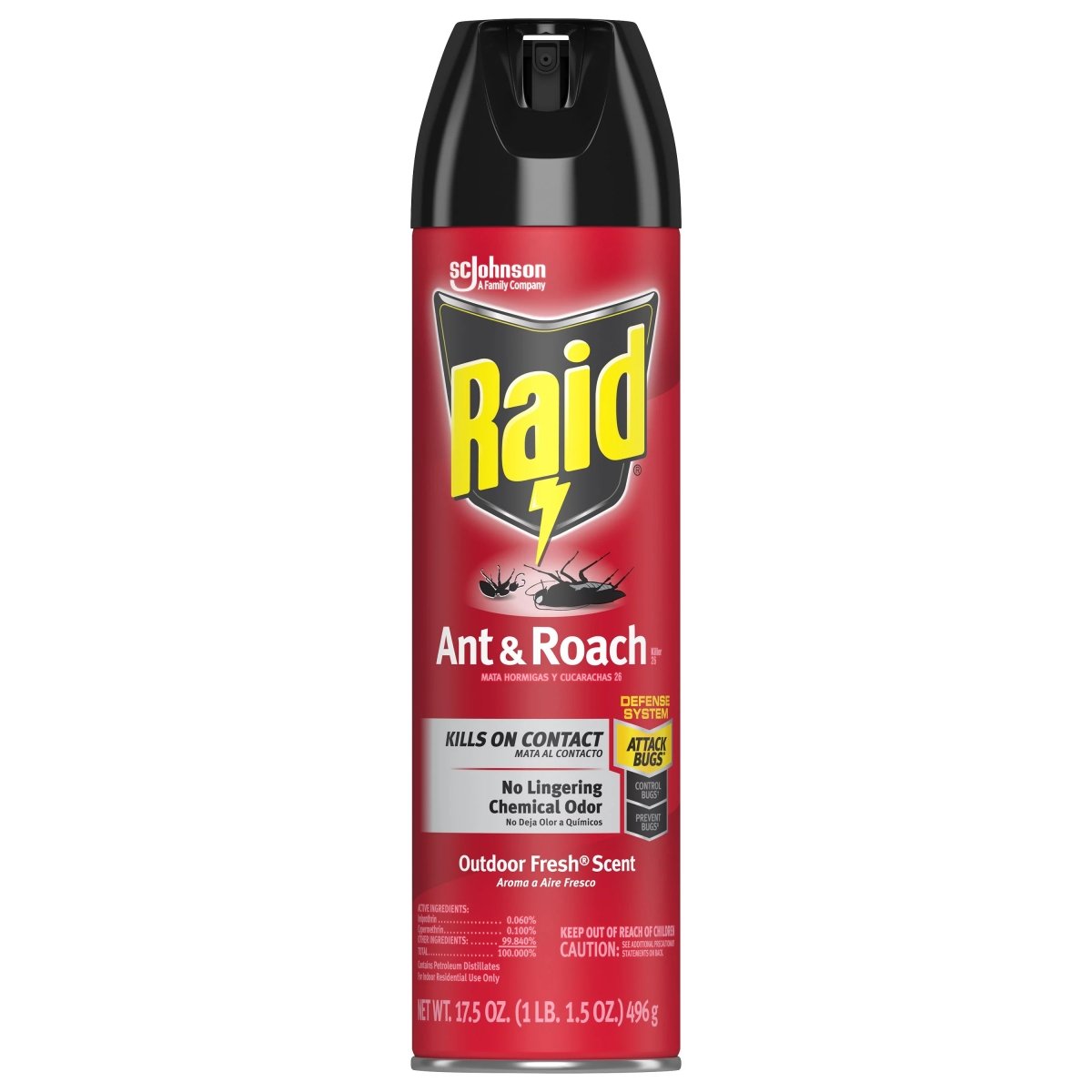 RAID ANT & ROACH OUTDOOR FRESH 17.5 OZ - SUPERMIX