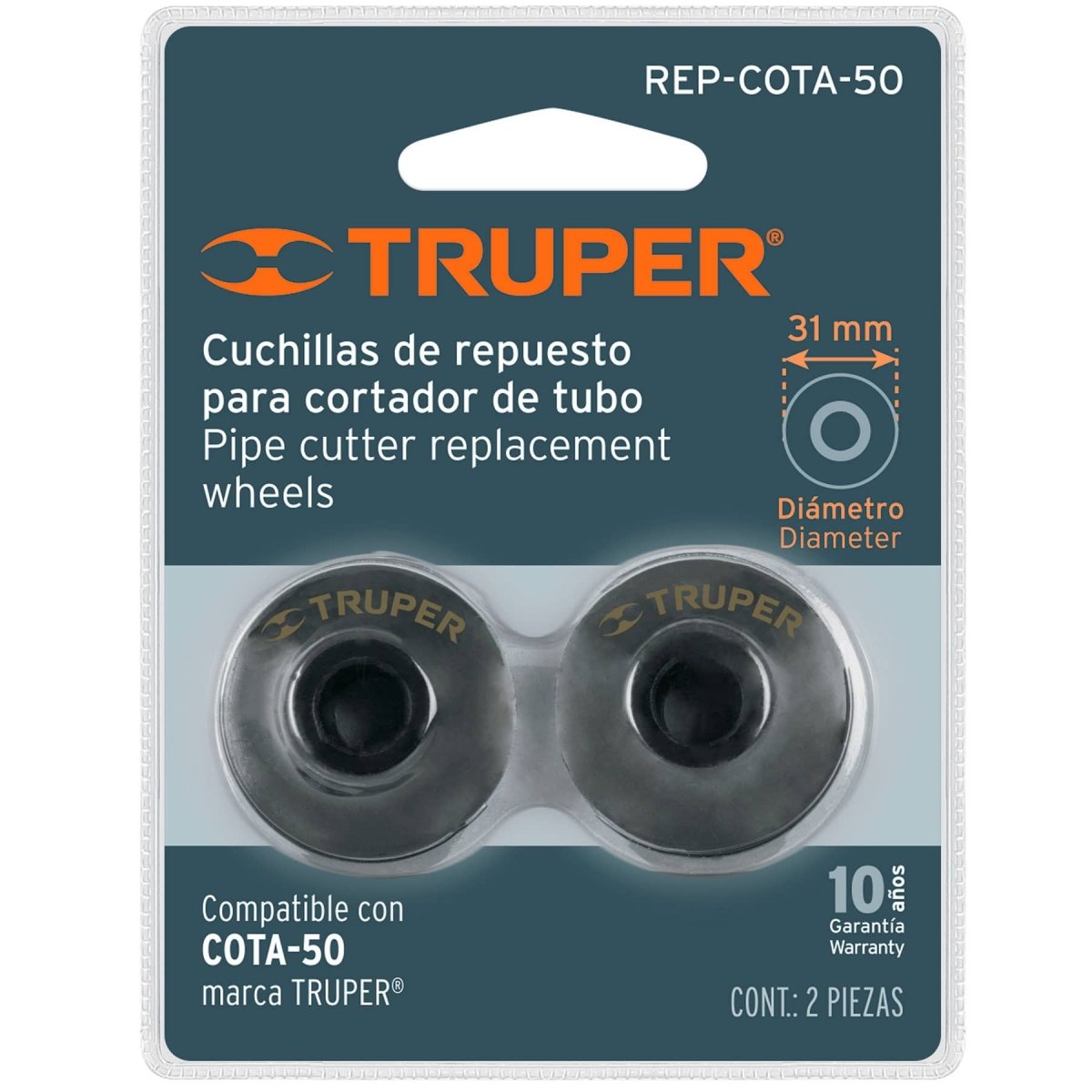 REP. P/CORTA TUBO REP - COTA - 50 TRUPER + - SUPERMIX