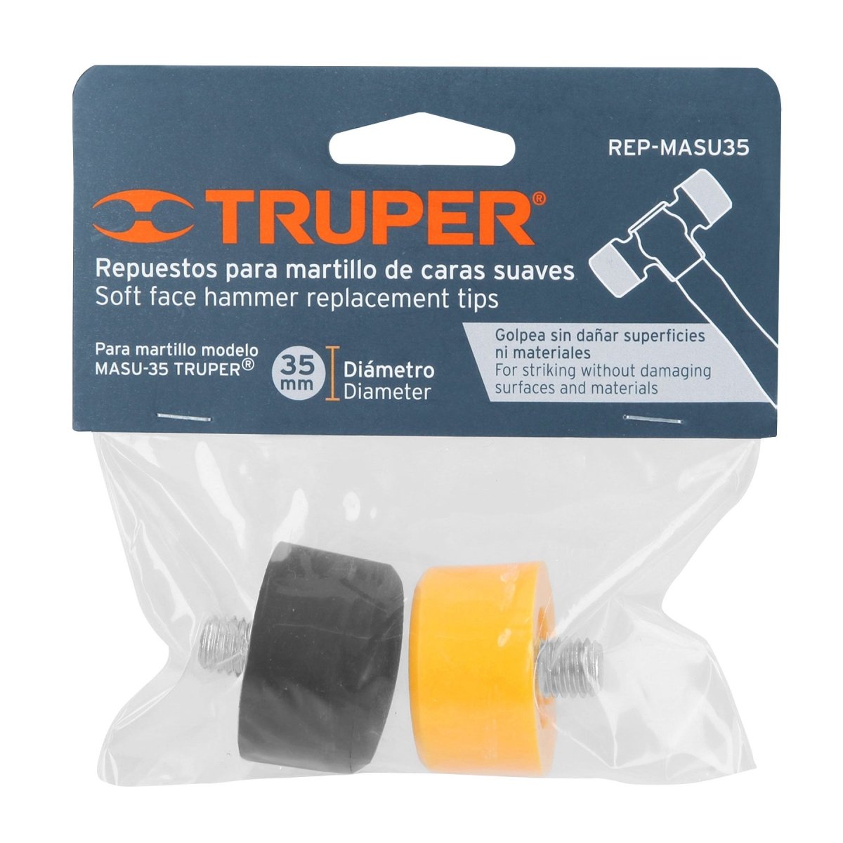 REPUESTO PARA MARTILLO DE CABEZAS PLASTICAS TRUPER+ - SUPERMIX