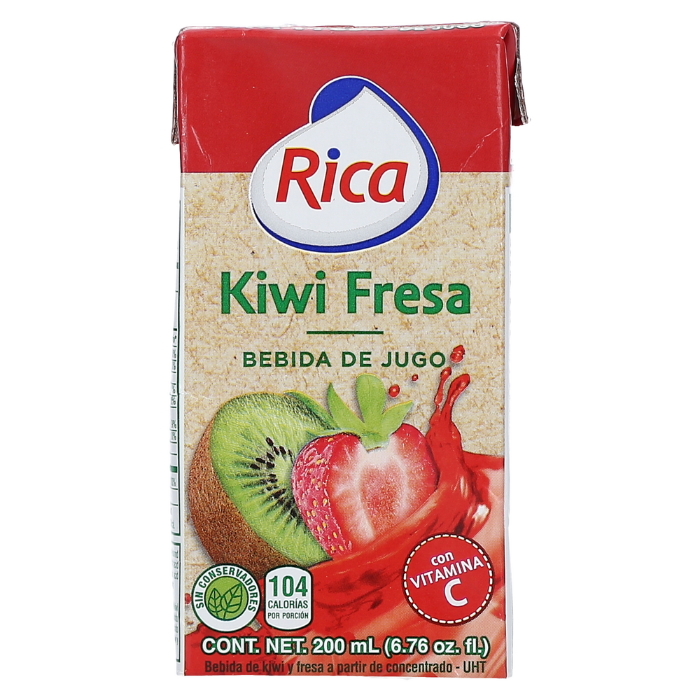 RICA JUGO KIWI FRESA 200 ML - SUPERMIX
