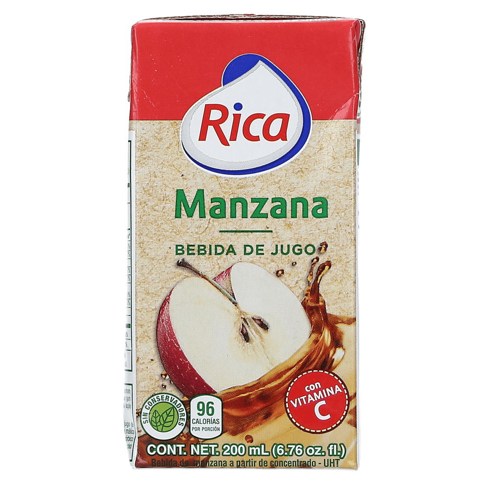 RICA JUGO MANZANA 200 ML - SUPERMIX