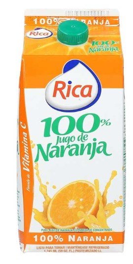 RICA JUGO NARANJA 100% 1 LITRO - SUPERMIX