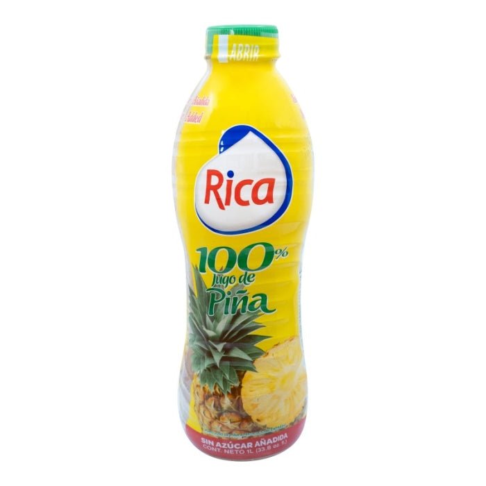 RICA JUGO PIÑA 100% S/A 1 LT PET - SUPERMIX