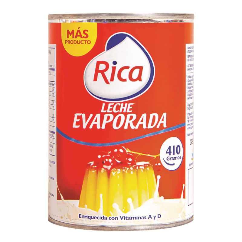 RICA LECHE EVAPORADA LATA 410 GR - SUPERMIX