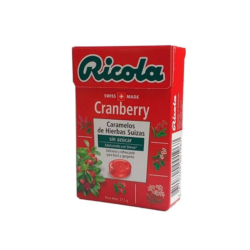 RICOLA CARAMELO CRANBERRY S/AZUCAR 45 GR - SUPERMIX