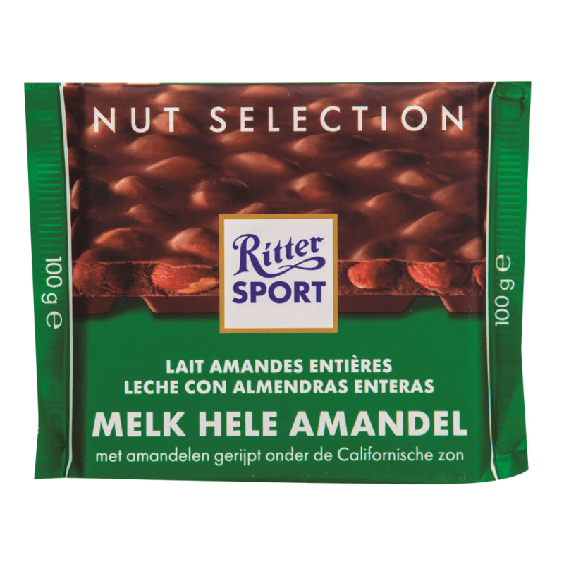 RITTER CHOCO ALMENDRAS ENTERAS 100 GRS - SUPERMIX