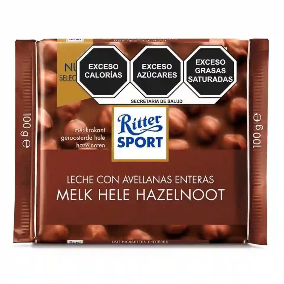 RITTER CHOCO AVELLANAS ENTERAS 100 GRS - SUPERMIX