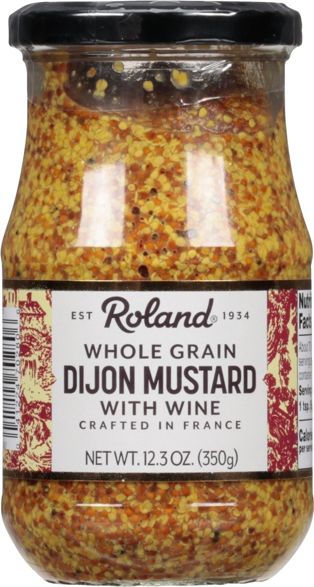 ROLAND DIJON MUSTARD GRANULADA C/ VINO 12.3 OZ - SUPERMIX