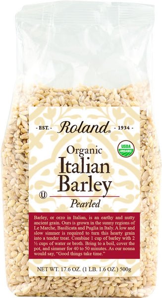 ROLAND ORGANIC ITALIAN BARLEY PEARLED 17.60 Z - SUPERMIX