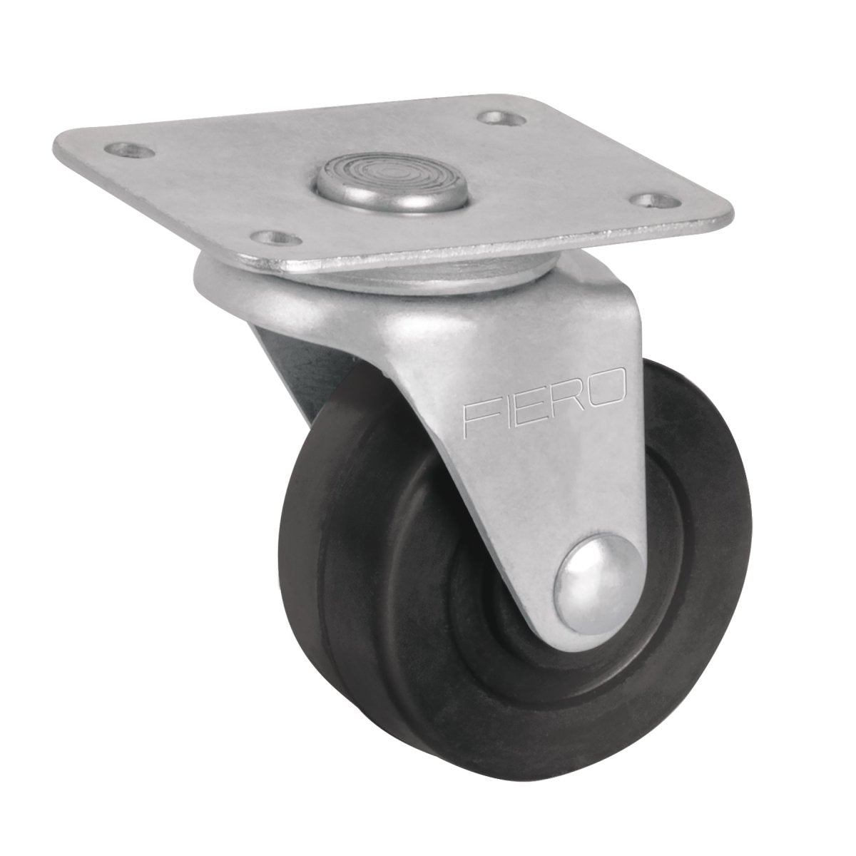 RUEDA DE GOMA CON PLACA GIRATORIA - SUPERMIX