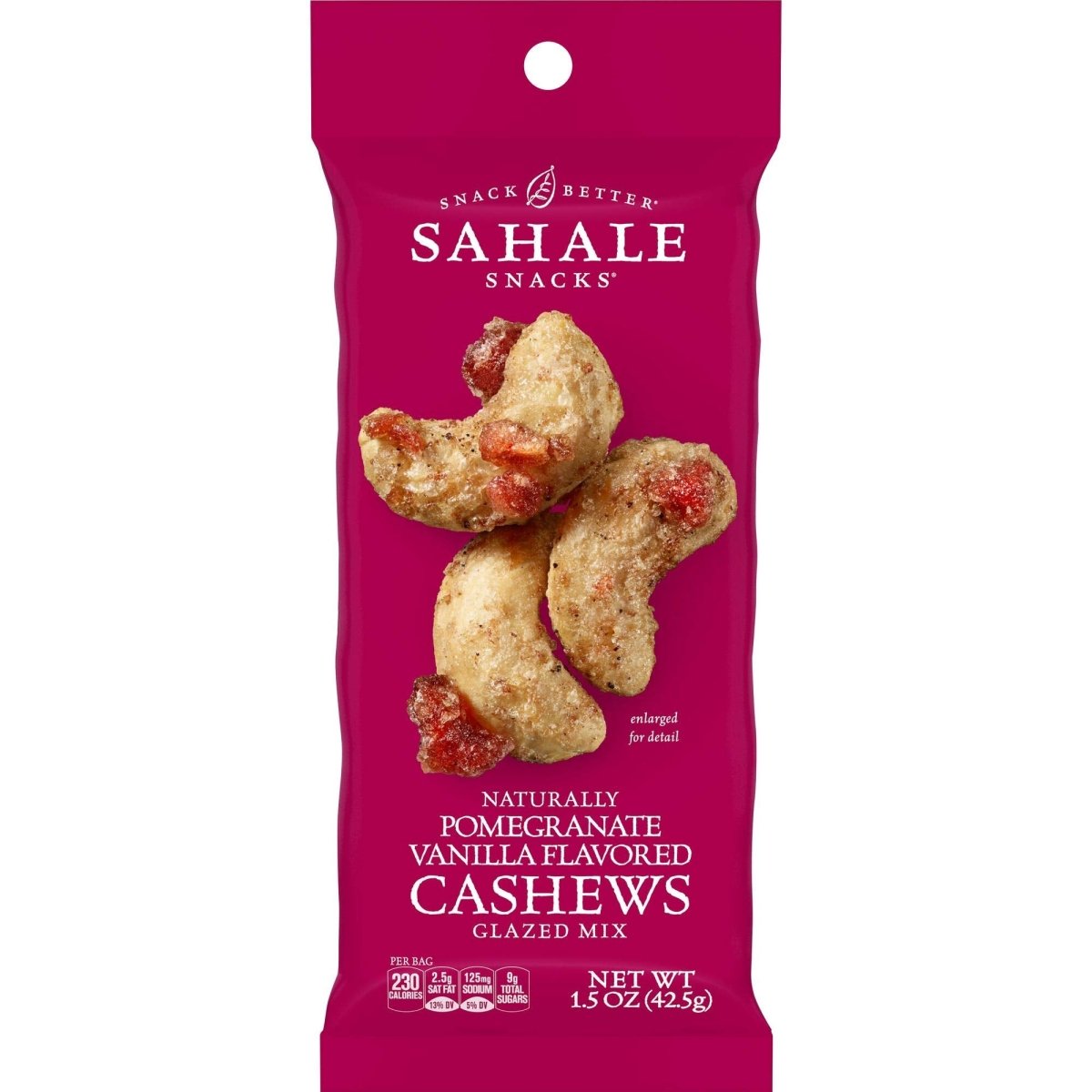SAHALE SNACKS CASHEW POMEGRANATE 1.5oz - SUPERMIX
