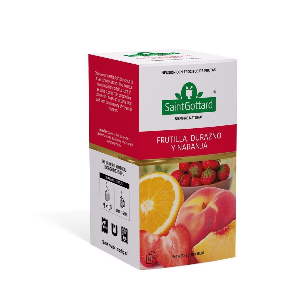 SAINT GOTTARD INFUSION FRUTILLA MELOCOTON Y NARANJA - SUPERMIX