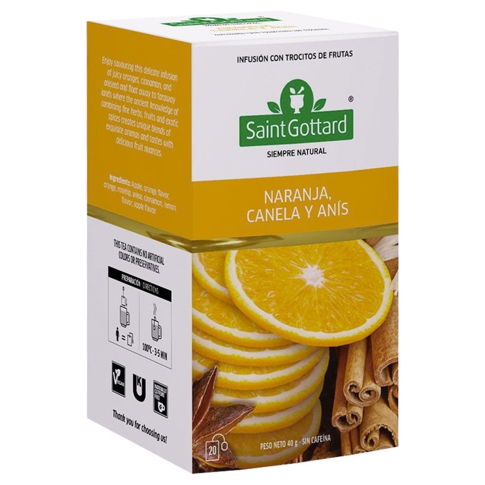 SAINT GOTTARD INFUSION NARANJA CANELA Y ANIS 12/20 S - SUPERMIX