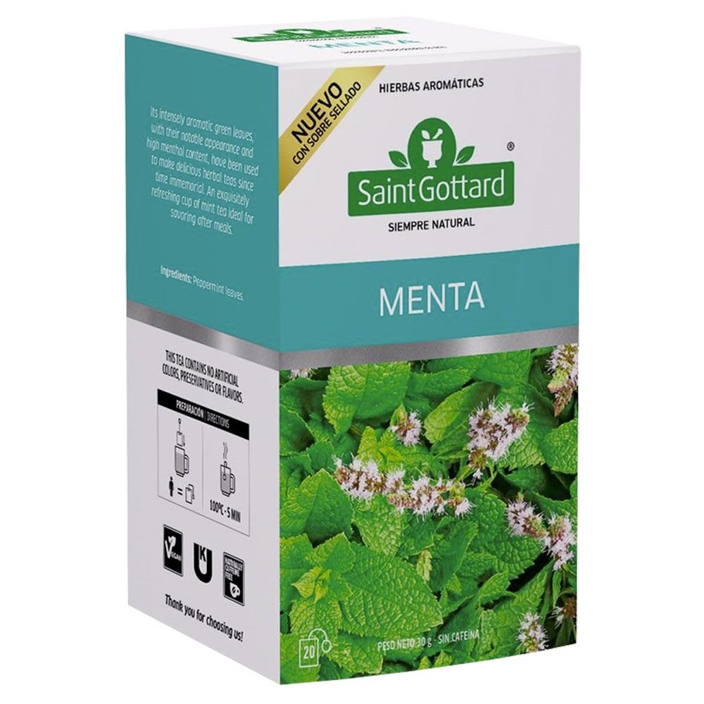 SAINT GOTTARD TE DE MENTA 12/20 SOBRES - SUPERMIX