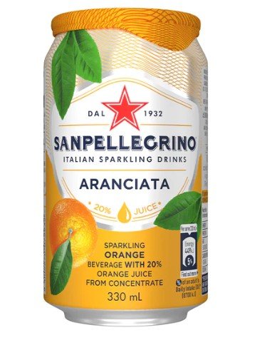SAN PELLEGRINO ARANCIATA (LATA) 330 ML - SUPERMIX