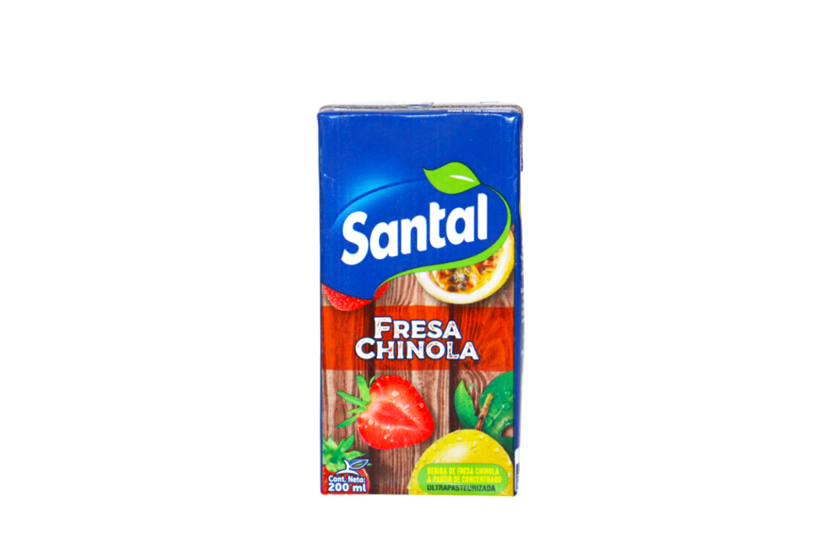 SANTAL JUGO SABOR FRESA - CHINOLA 200 ML - SUPERMIX