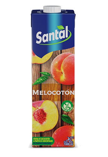 SANTAL JUGO SABOR MELOCOTON 1L / 1000 ML - SUPERMIX