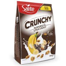 SANTE CEREAL CRUNCHY BANANA & CHOCOLATE 350 GR - SUPERMIX