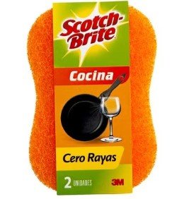 SCOTCH BRITE 3M ESPONJA D/USO NARANJA CERO RAYAS - SUPERMIX