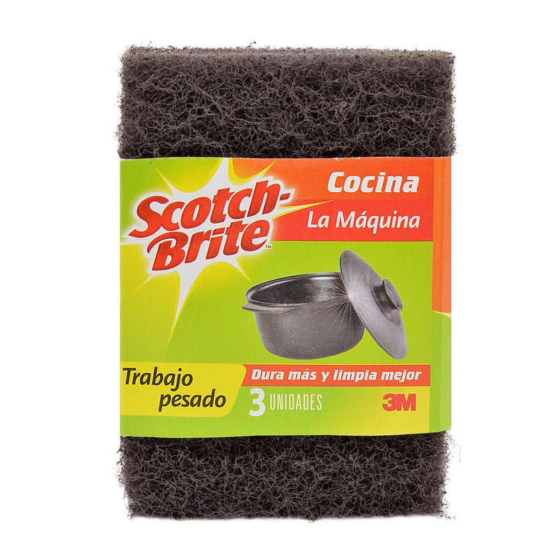 SCOTCH BRITE 3M FREGADOR LA MAQUINA 3 PK - SUPERMIX