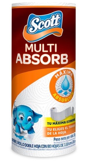 SCOTT PAPEL TOALLA MULTIUSO 80 UD - SUPERMIX