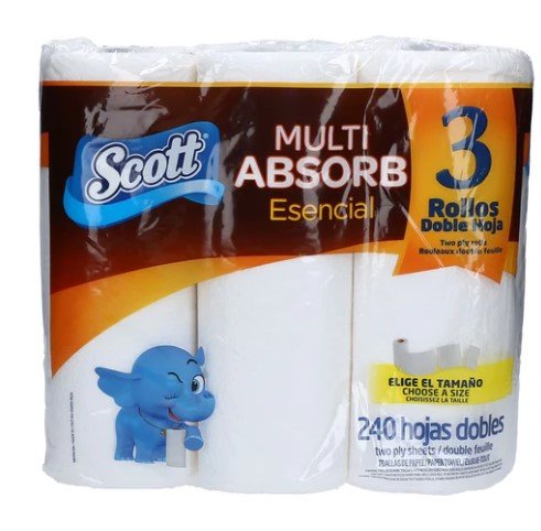 SCOTT PAPEL TOALLA MULTIUSO BLANCO 2P 80 UND - SUPERMIX
