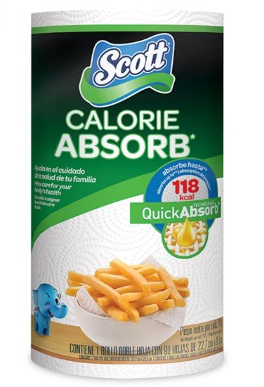 SCOTT PAPEL TOALLA MULTIUSO BLANCO CALORIE ABS 90 UND - SUPERMIX