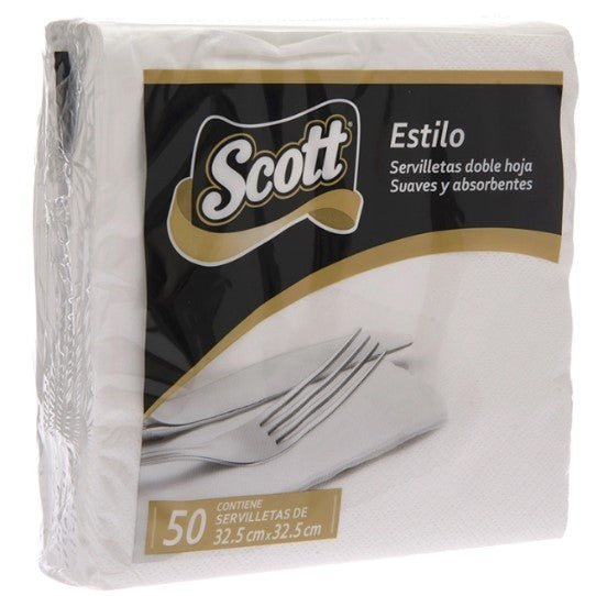 SCOTT SERVILLETA ESTILO BLANCA 50 UND - SUPERMIX