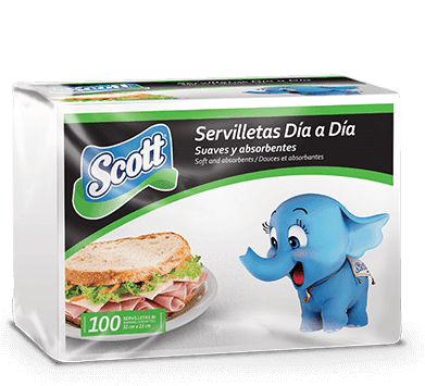 SCOTT SERVILLETAS DIA A DIA DECO 100 UND - SUPERMIX