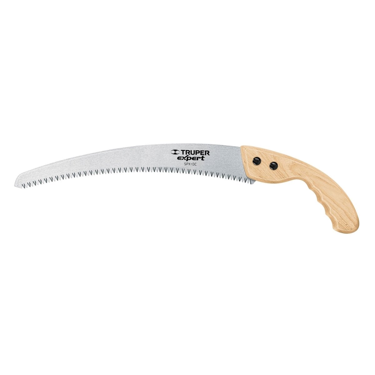 SERRUCHO DE PODA 13" HOJA CURVA MANGO DE MADERA TRUPER EXPERT.. - SUPERMIX
