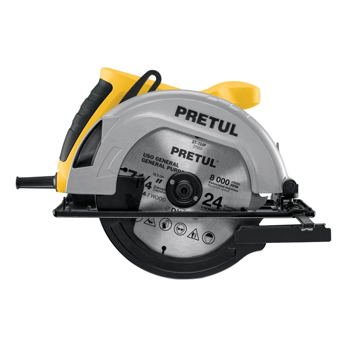 SIERRA CIRCULAR 7 - 1/4", 1200W, PRETUL - SUPERMIX