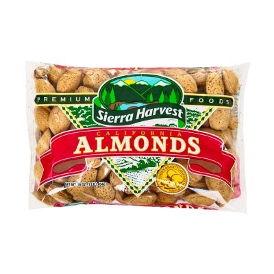 SIERRA HARVEST CALIFORNIA ALMONDS 14 OZ - SUPERMIX