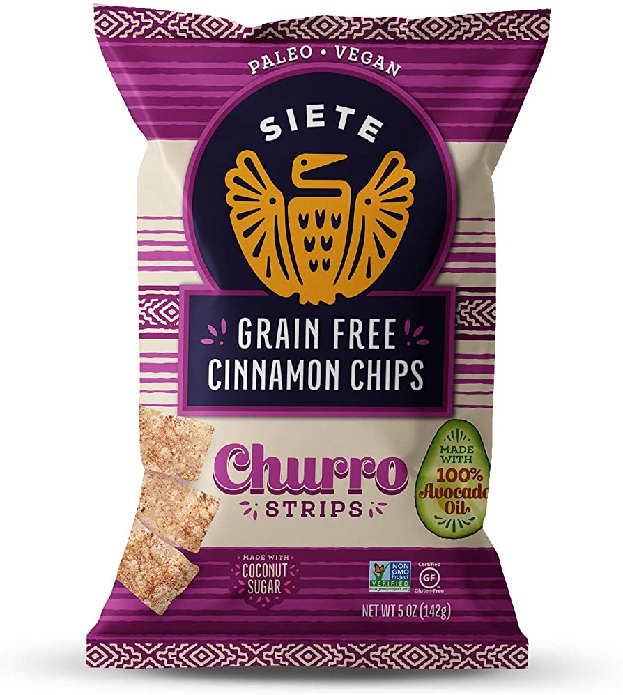 SIETE CHURRO STRIPS CINNAMON 5 OZ - SUPERMIX
