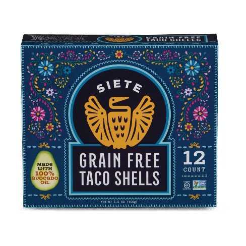SIETE TACO SHELLS GRAIN FREE 5.5 OZ - SUPERMIX