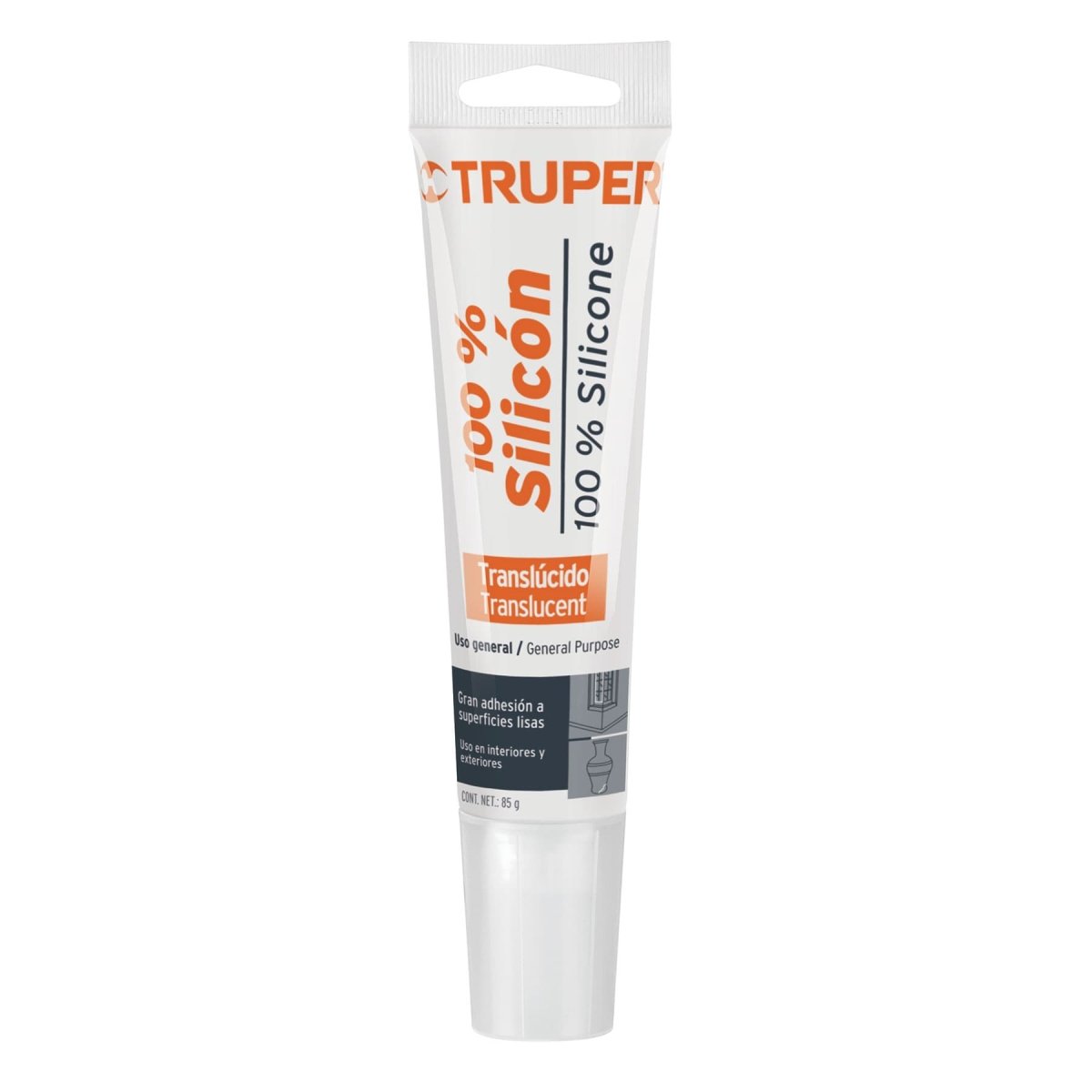 SILICON 100% DE 85GMS EN TUBO SIL - 85T TRUPER - SUPERMIX