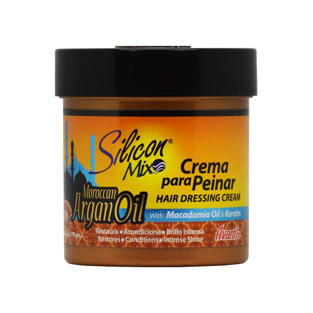 SILICON CREMA PARA PEINAR MOROCCAM ARGAN OIL 16 OZ - SUPERMIX