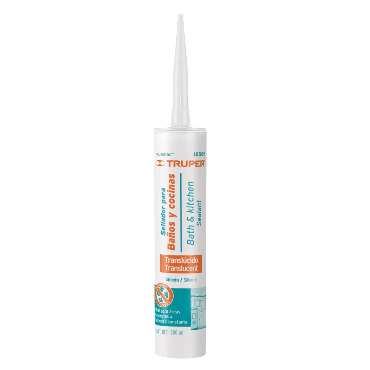 SILICON SELLADOR TRANSP SIL - 100BCT TRUPER - SUPERMIX