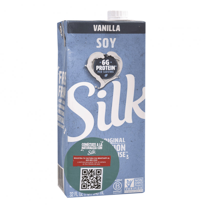 SILK LECHE SOYA VAINILLA S/LACTOSA 32 OZ - SUPERMIX