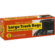 SMART CHOICE 33 GALLON LATG TRASH BAG 6 Unidad - SUPERMIX