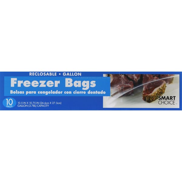 SMART CHOICE RECLOSABLE GALLON FREEZER 10 Unidad - SUPERMIX