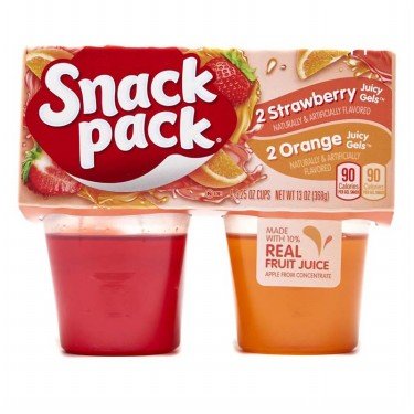 SNACK PACK GELATINA DE FRESA 3.5 OZ - SUPERMIX