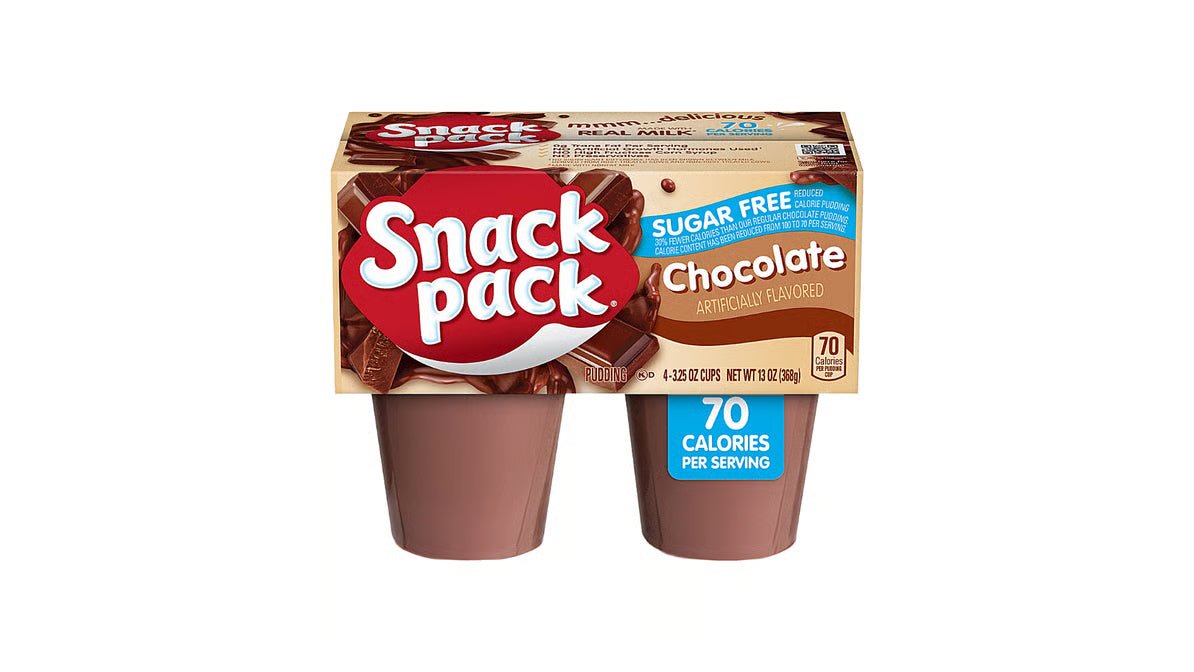 SNACK PACK PUDIN DE CHOCOLATE S/ AZUCAR 12/4/ 3.5 OZ - SUPERMIX