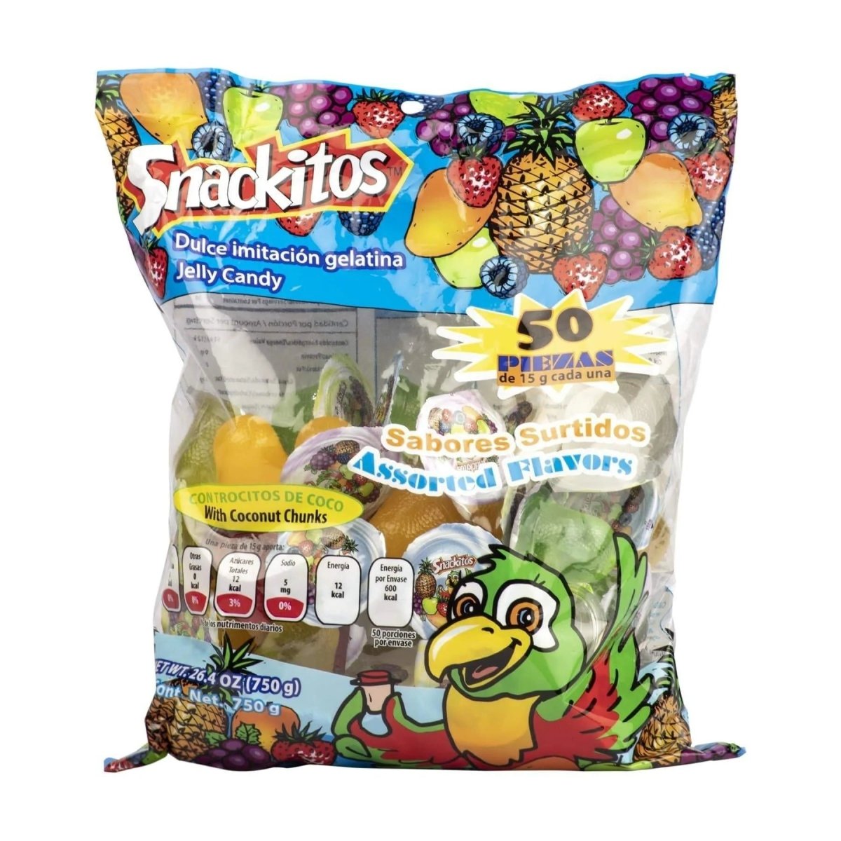 SNAKITOS MINI GELATINA 50 GR - SUPERMIX