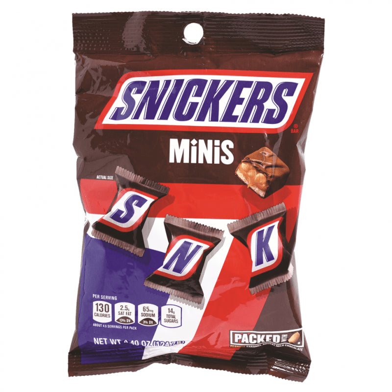 SNICKERS MINIS PEG PACK 12/ 4.40 OZ - SUPERMIX