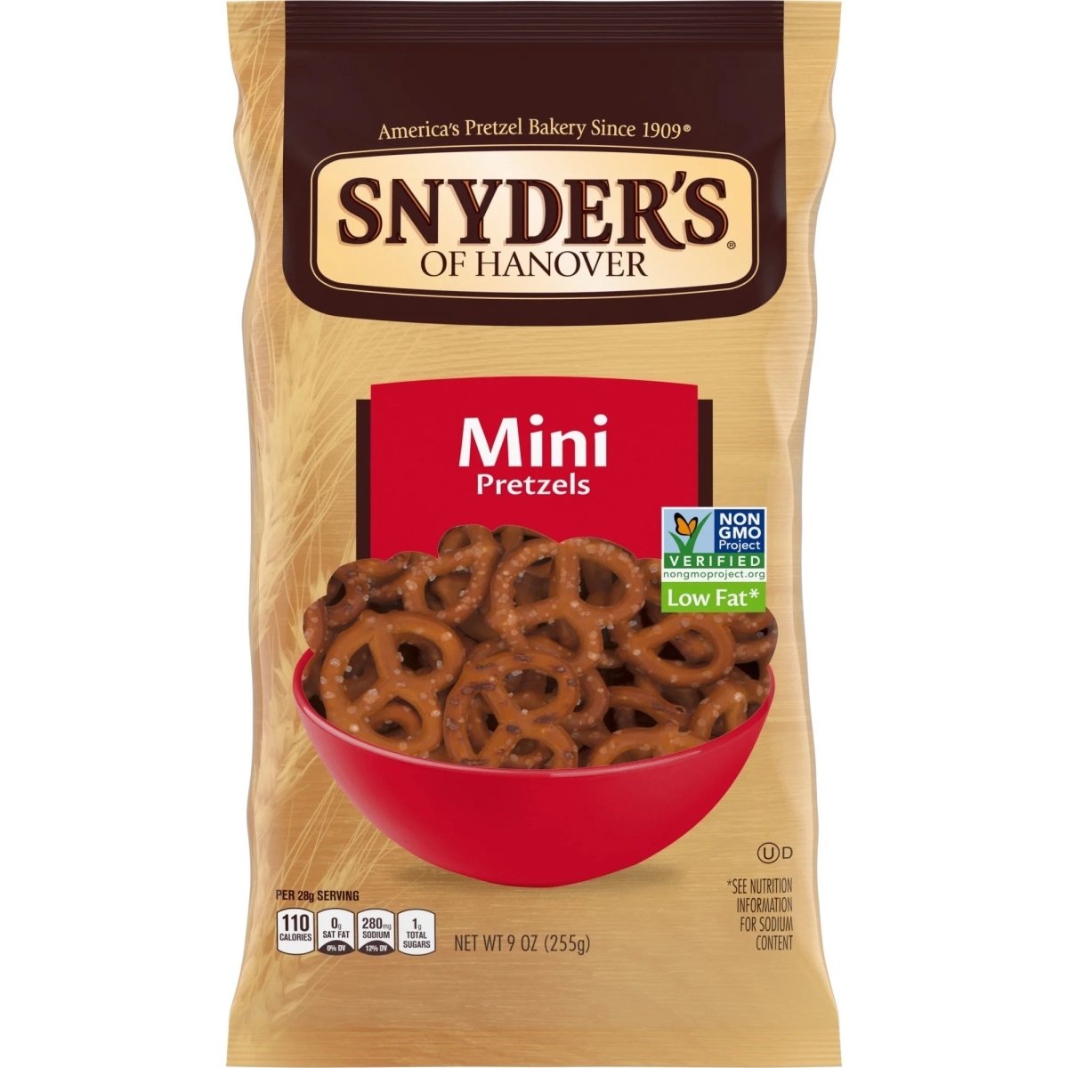SNYDER´S OF HANOVER MINI PRETZEL 9 OZ - SUPERMIX