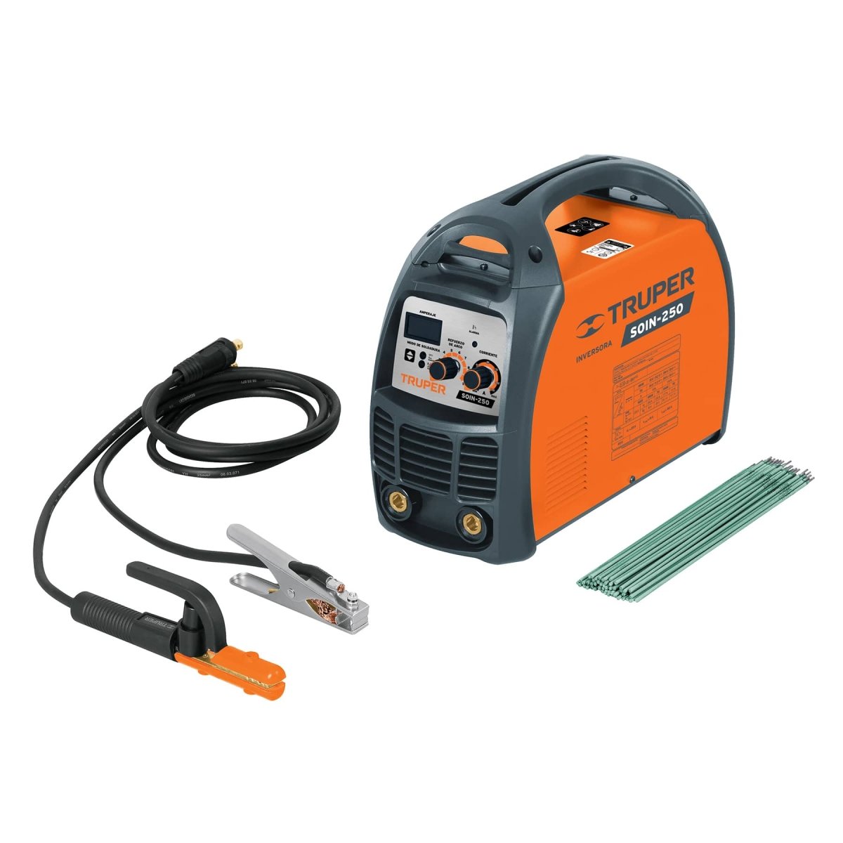 SOLDADORA INVERSORA 220V, DE 250A, TRUPER - SUPERMIX