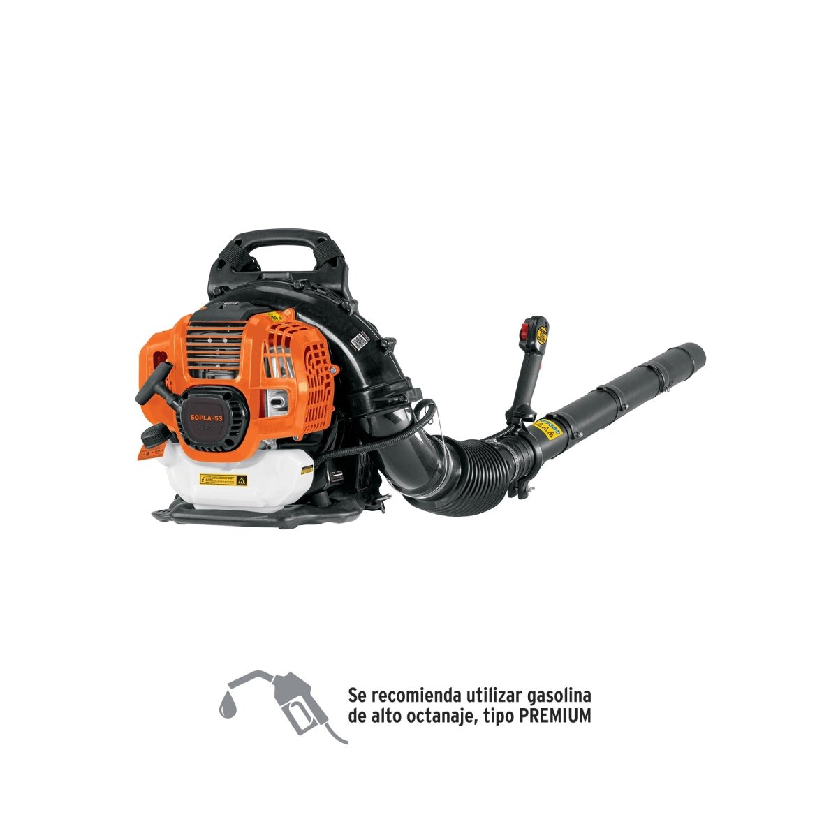 SOPLADORA A GASOLINA, TIPO MOCHILA, 53CC - SUPERMIX